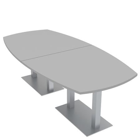 Skutchi Designs 45 in W, 96 in L, 29 in H, Engineered Wood Top, Grey HAR-ABOT-46X92-DOU-XD01